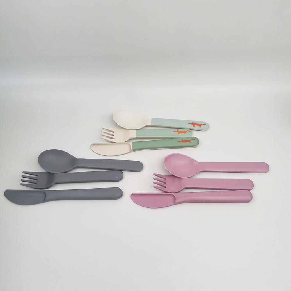 Utensilios de cocina ecológicos Juego de cubiertos - Tenedores Cucharas Cuchillos Utensilios