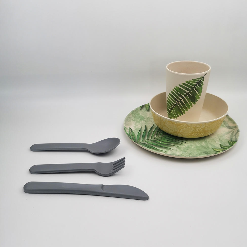 Utensilios de cocina ecológicos Juego de cubiertos - Tenedores Cucharas Cuchillos Utensilios
