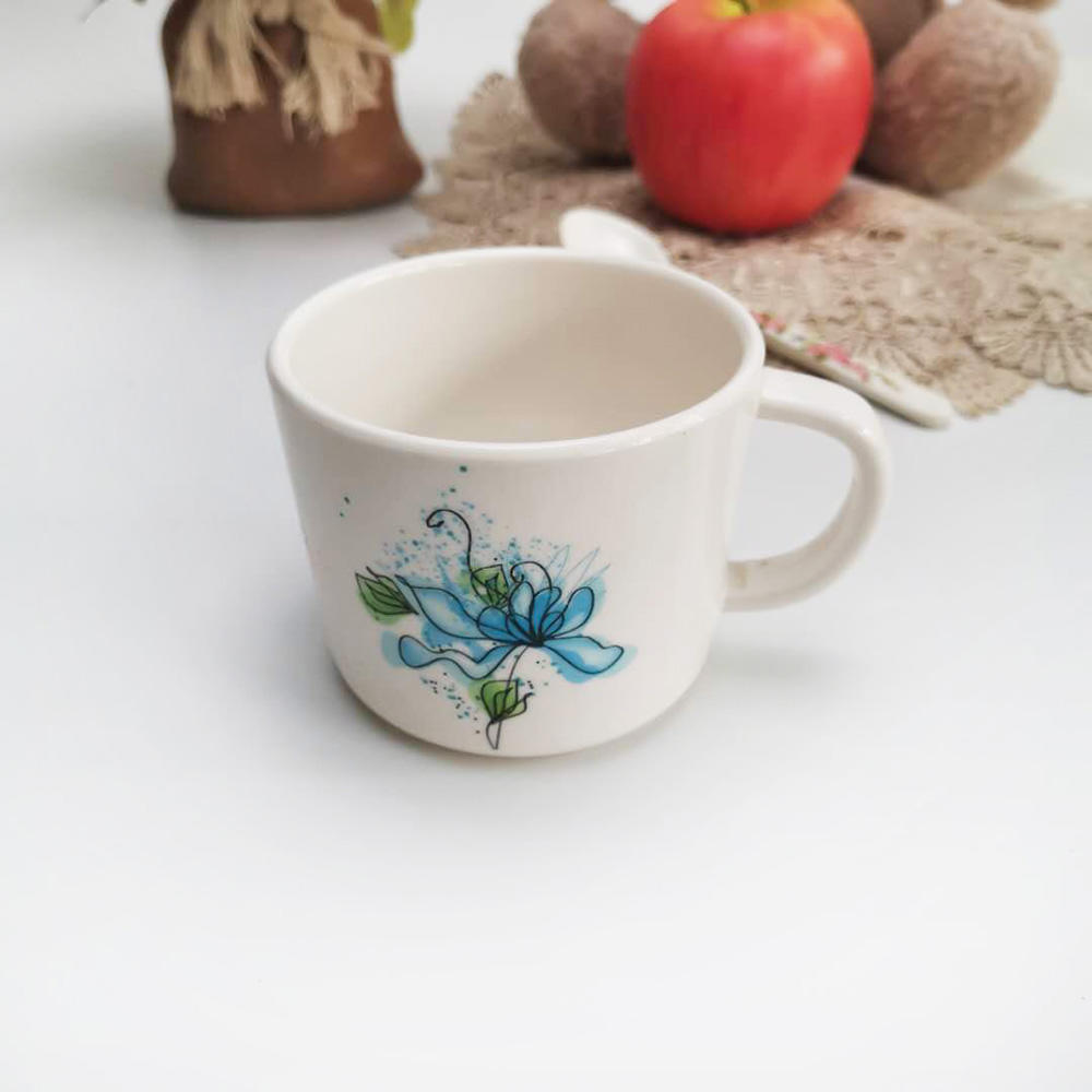 Tazas de café de té de taza blanca lisa de calidad superior a precio barato con logotipo personalizado