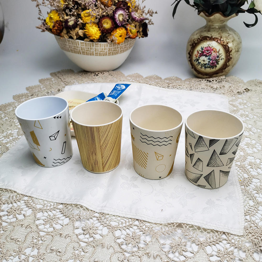 Tazas de café de fibra de bambú populares de utensilios de cocina ecológicos de nuevo diseño