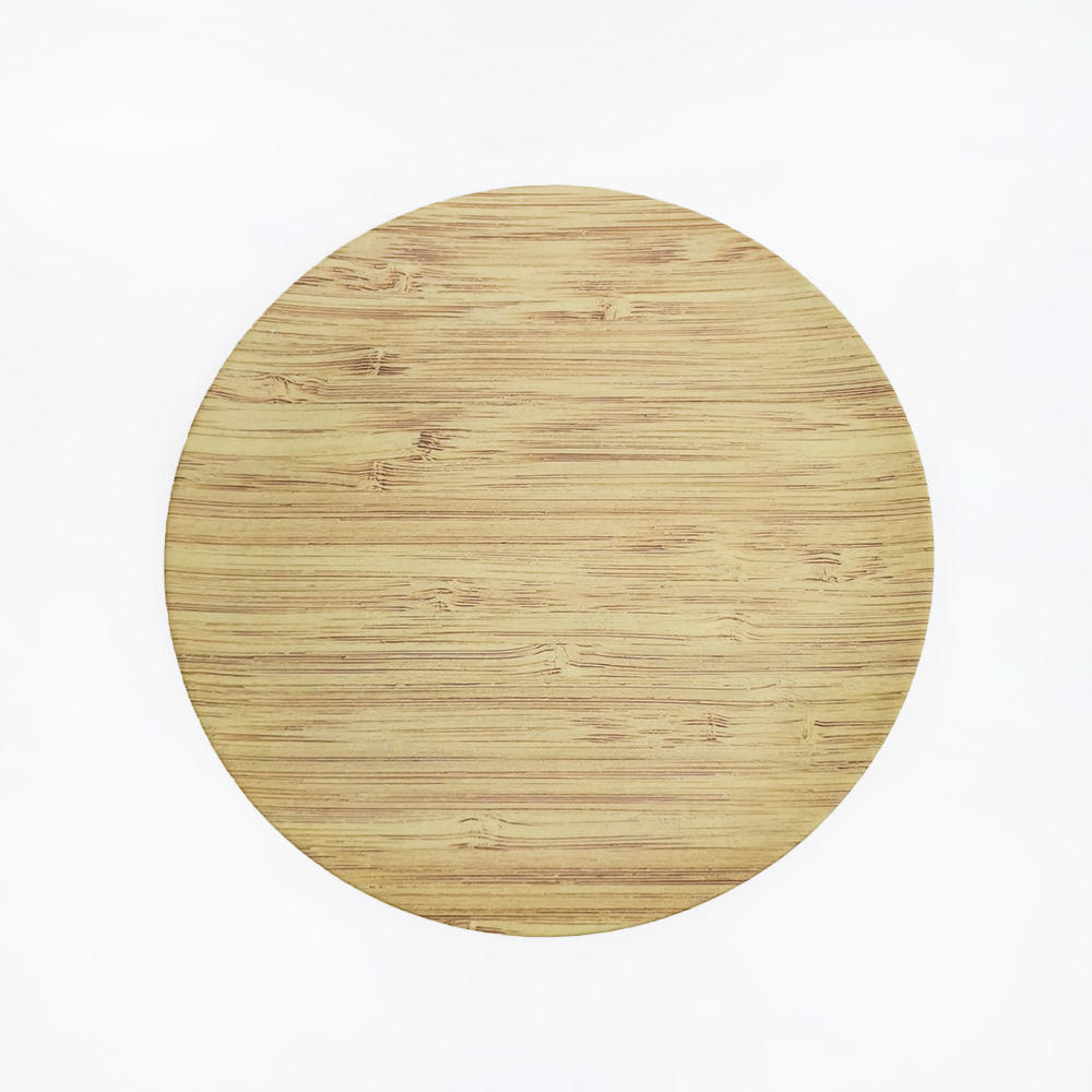 Plato llano disco redondo de melamina o fibra de bambú