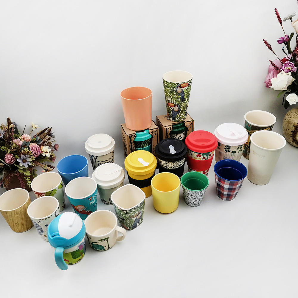 Tazas de café para niños simples reutilizables con logotipo personalizado al por mayor