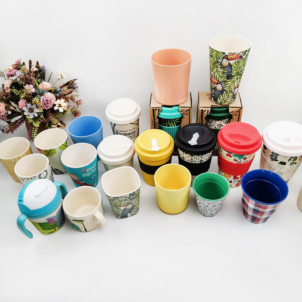 Tazas de café para niños simples reutilizables con logotipo personalizado al por mayor