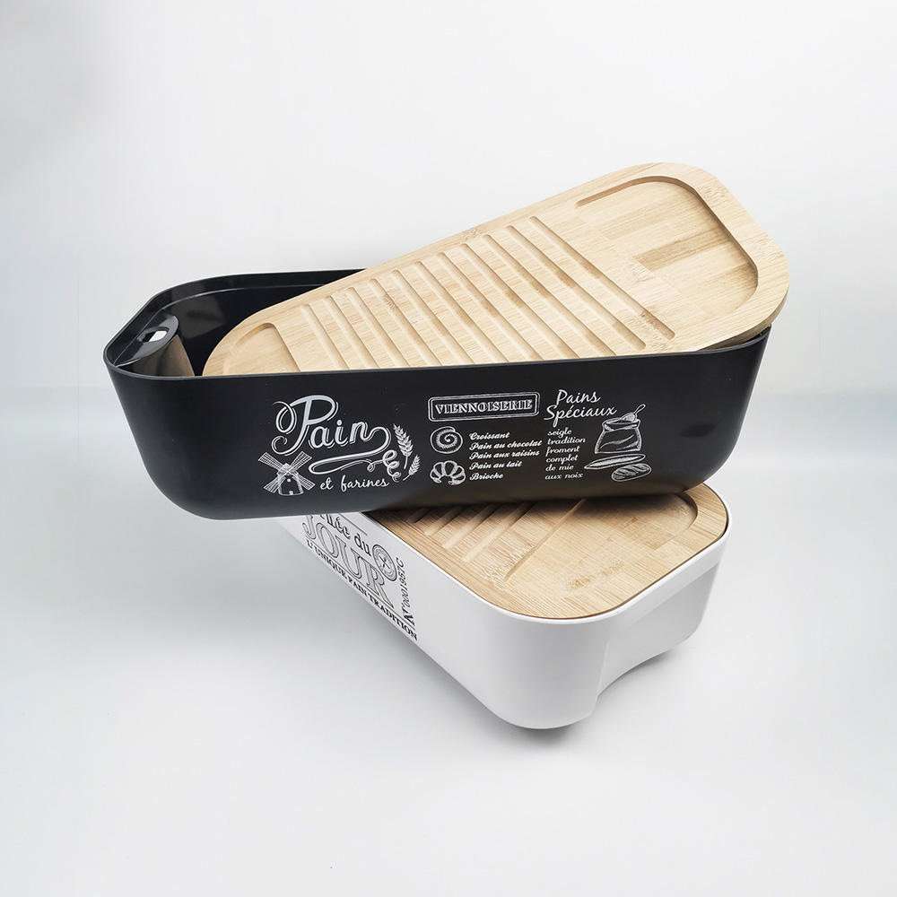 Envase de almacenamiento de comida de la fiambrera de logotipo personalizado portátil con tapa de bambú