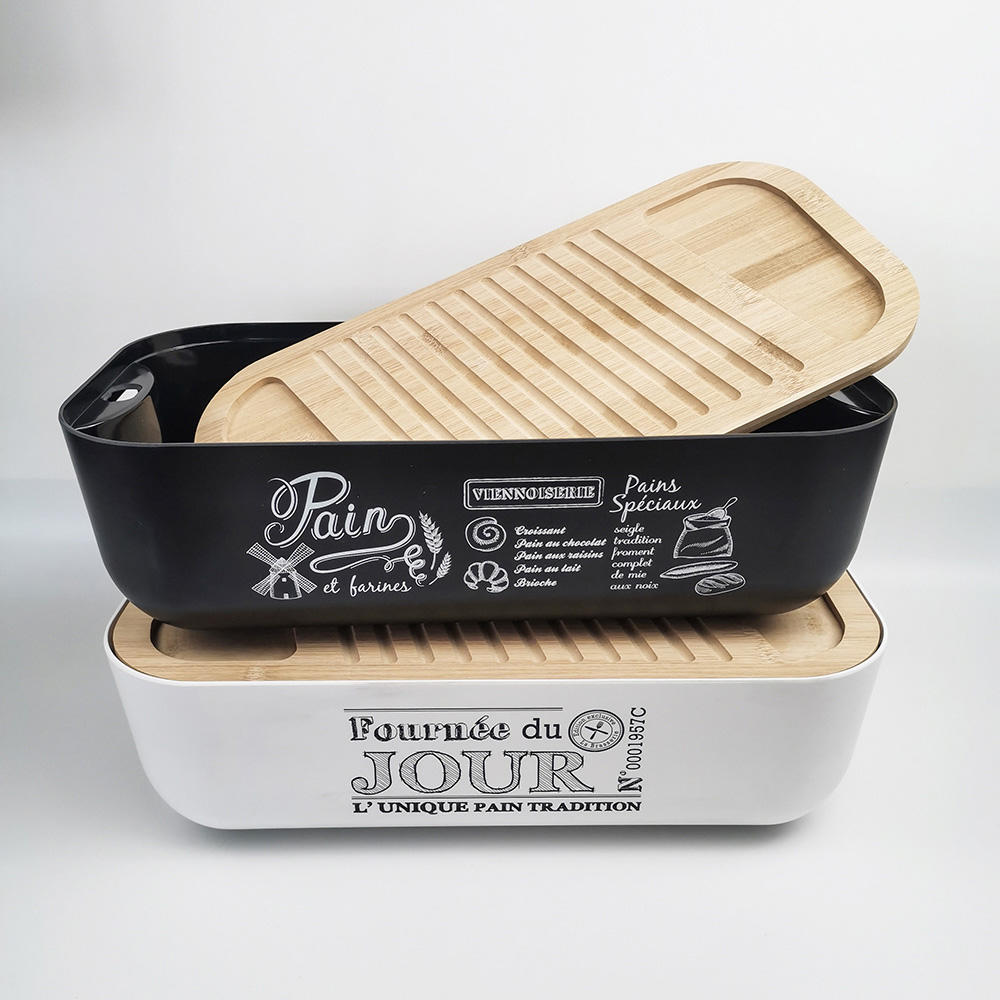 Envase de almacenamiento de comida de la fiambrera de logotipo personalizado portátil con tapa de bambú